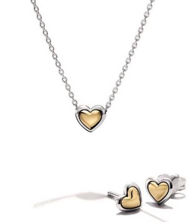 Heart Sterling Silver and Earring Gift Set