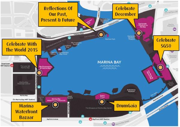 Marina Bay Singapore NYE Countdown 2015 For SG50 BubbaMama Com   MBSC Map E1420015123404 