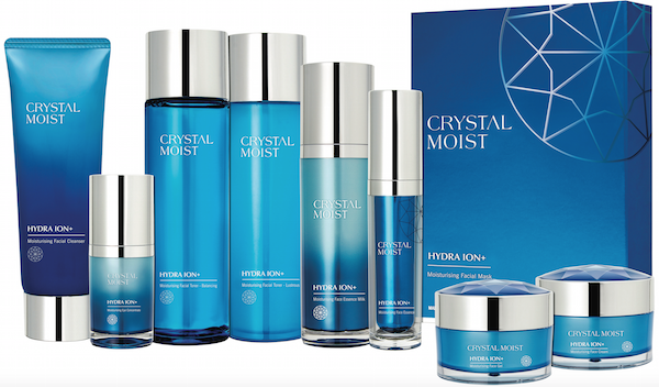 Crystal Moist HYDRA ION+ Skincare range