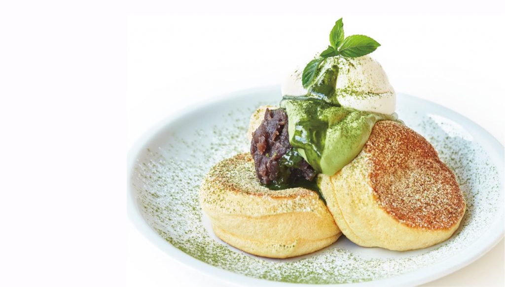 Kiseki Pancake Matcha from a dessert place in Singapore called FLIPPER'S