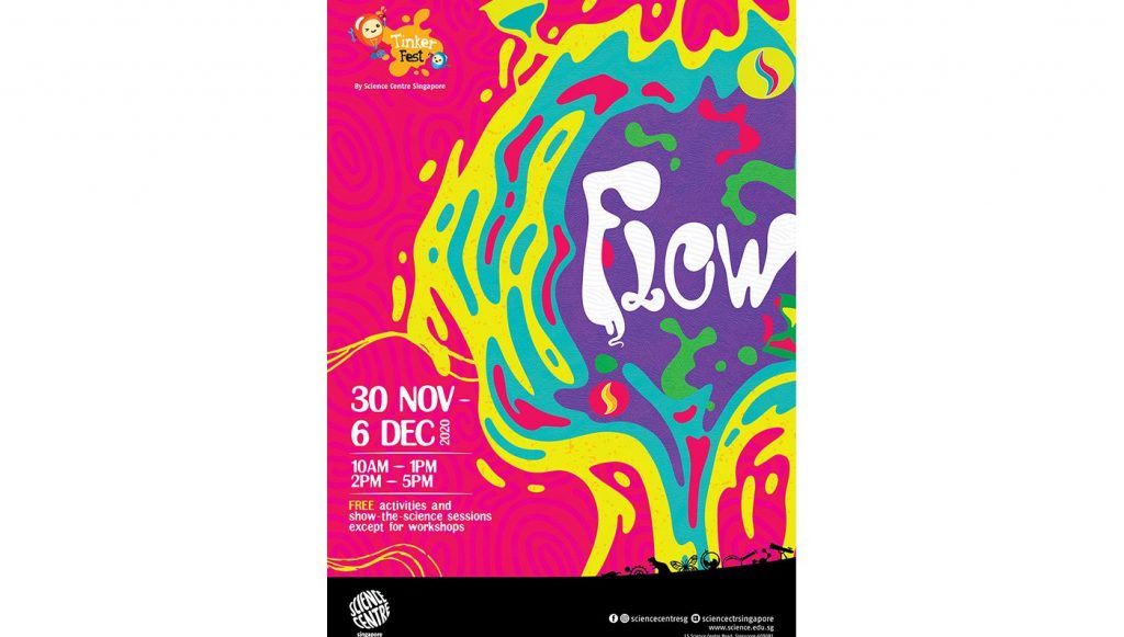 poster of one of the science activities at the science centre singapore called Flow