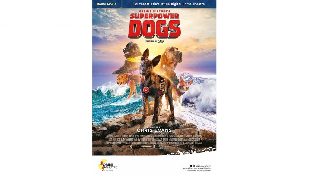 poster of one of the science activities which is the film superpower dogs