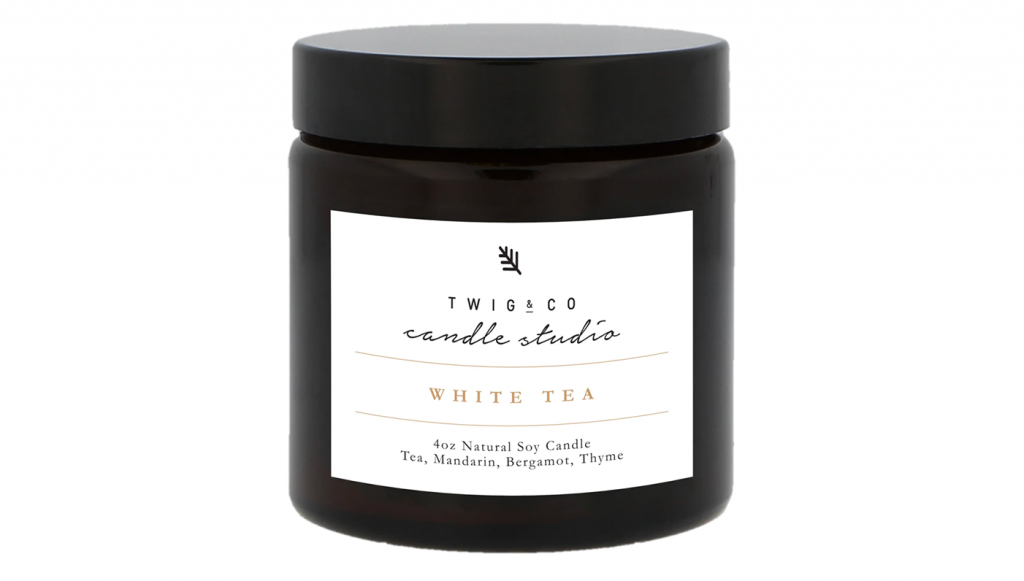 white tea candle for date night