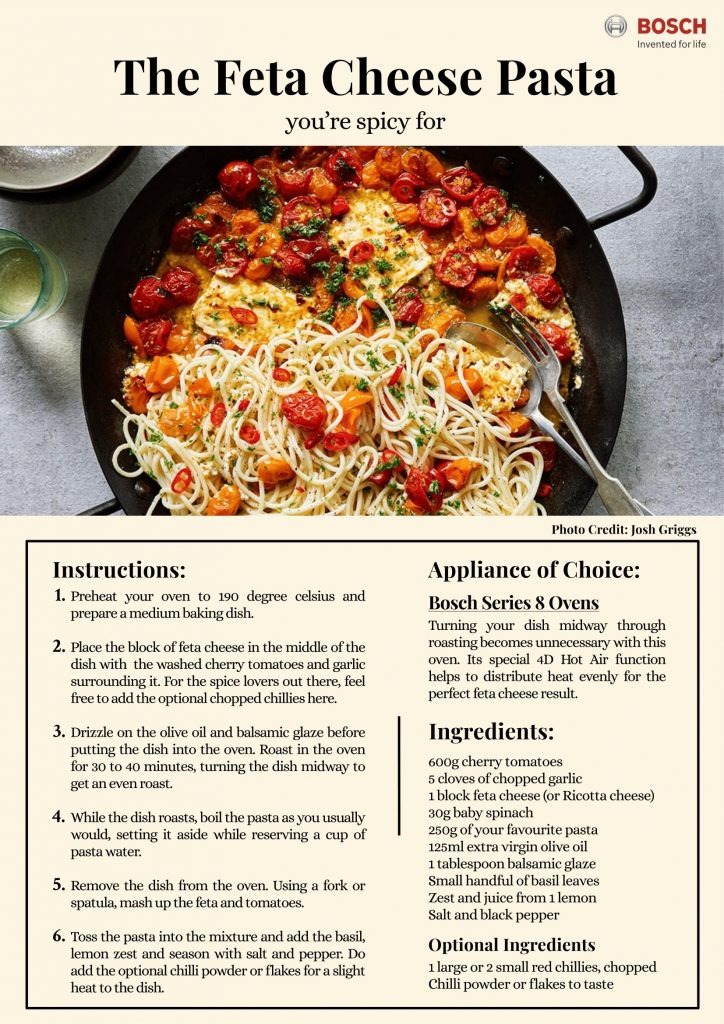 [Recipe] Baked Spicy Feta Pasta