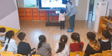 Josiah Montessori students in dual classrooms