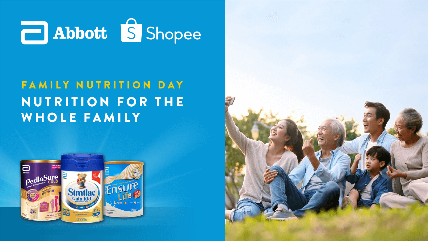 abbott and shopee poster for family nutrition day