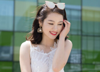 woman with skincare for sensitive skin