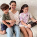 Jamie Yeo and kids learning with Apple iPad
